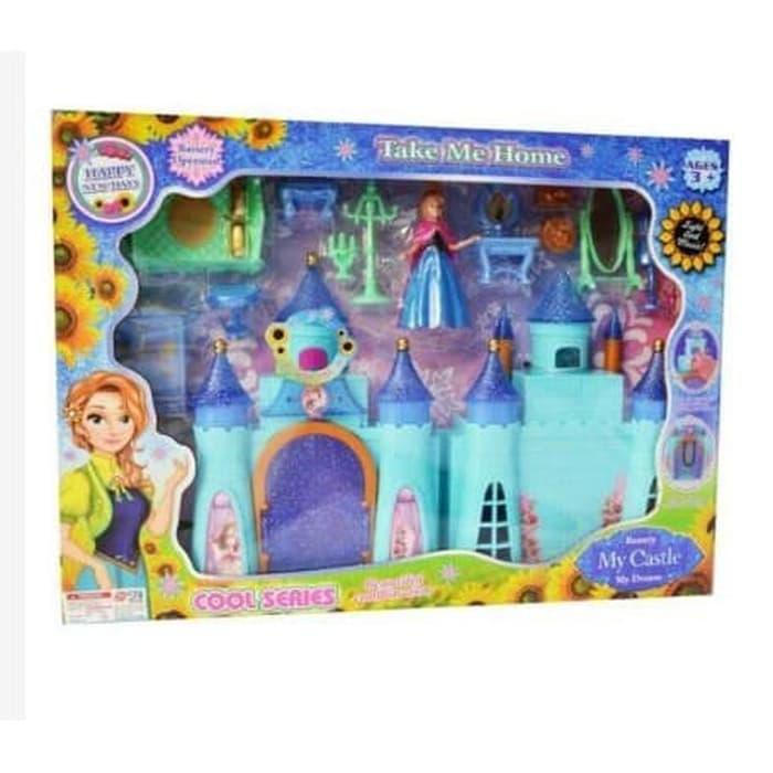 zona00075 MAINAN ANAK RUMAH  FROZEN MY CASTLE FROZEN RUMAH  