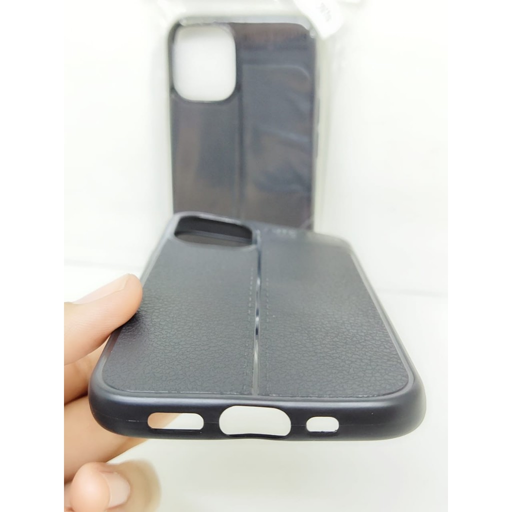 AutoFokus iPhone 12 Mini 5.4 inchi Leather Soft Case AUTOFOCUS Motif Kulit Jeruk