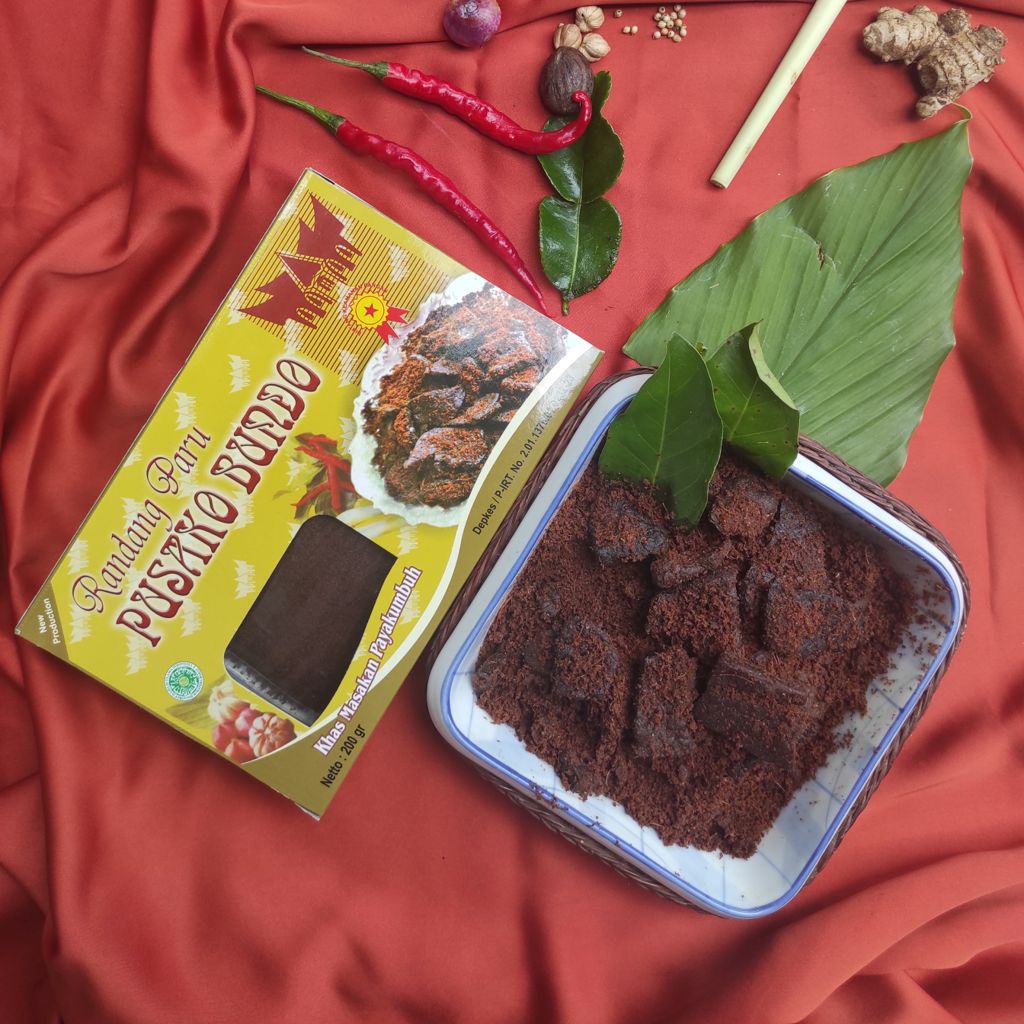 

Rendang Paru Kering Pusako Bundo Oleh-Oleh Asli Cemilan Kampung Makanan Khas Payakumbuh Padang kabau Jajanan Snack Kuliner Minang Kabau AX00