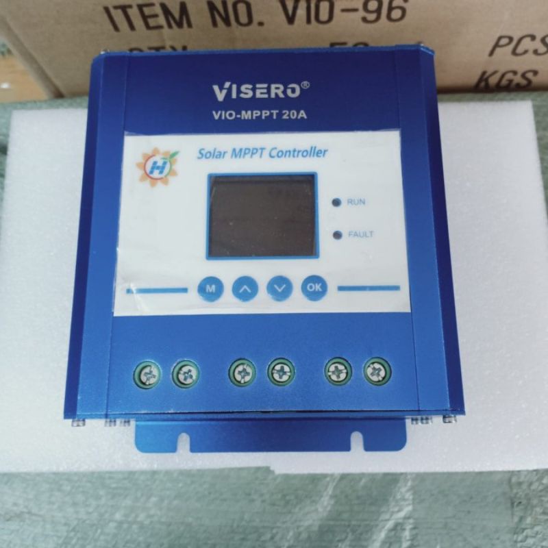 Visero mppt 20a 12v 24v 48v power mppt solar charge controller
