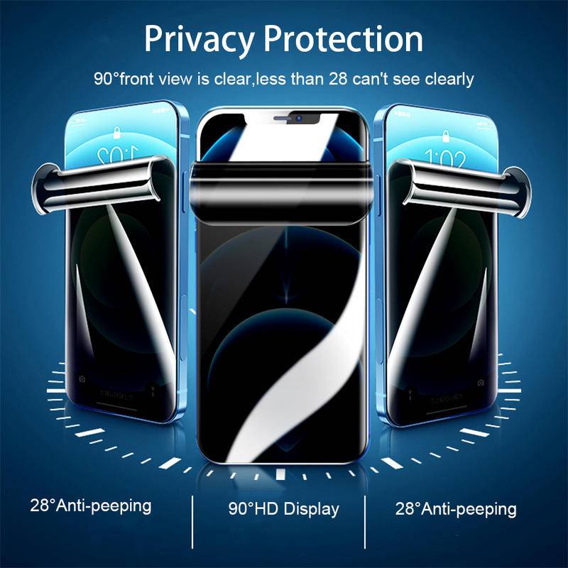 Full Cover Privacy Soft Matte Hydrogel Film For IPhone 11 12 Pro Max Mini  7 8 Plus X XS Max XR SE 2020 Anti-peep Screen Protector Film