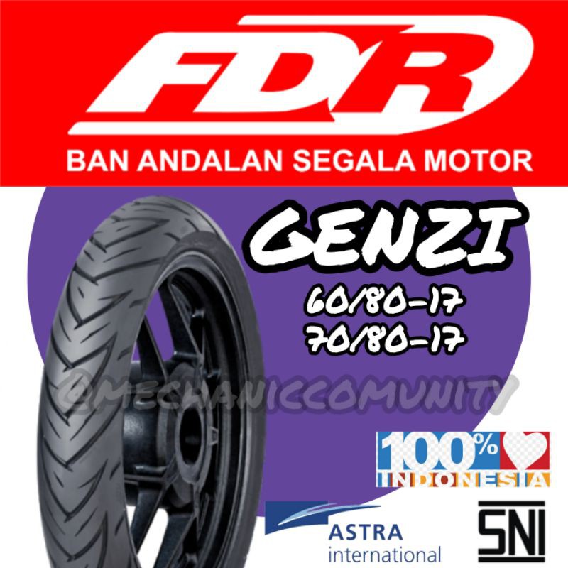 Ban Luar FDR Ring 17 60/80 70/80 80/80 GENZI Semi Soft Compound BUKAN TUBLES