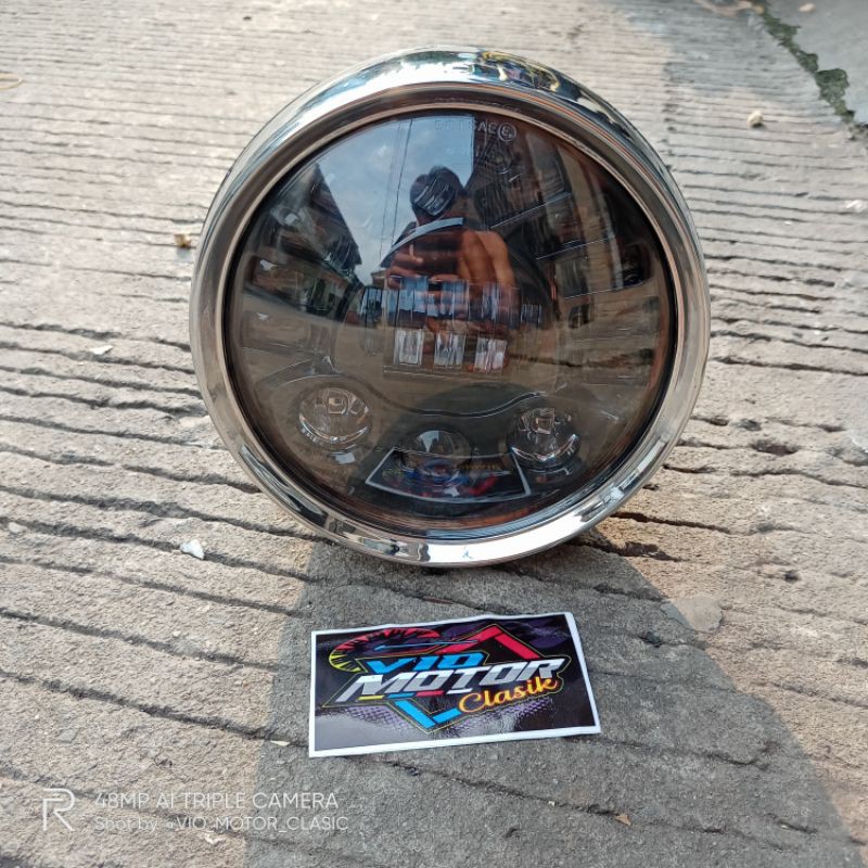 batok lampu depan tiger barong set lampu daymaker 7 inc 19 led