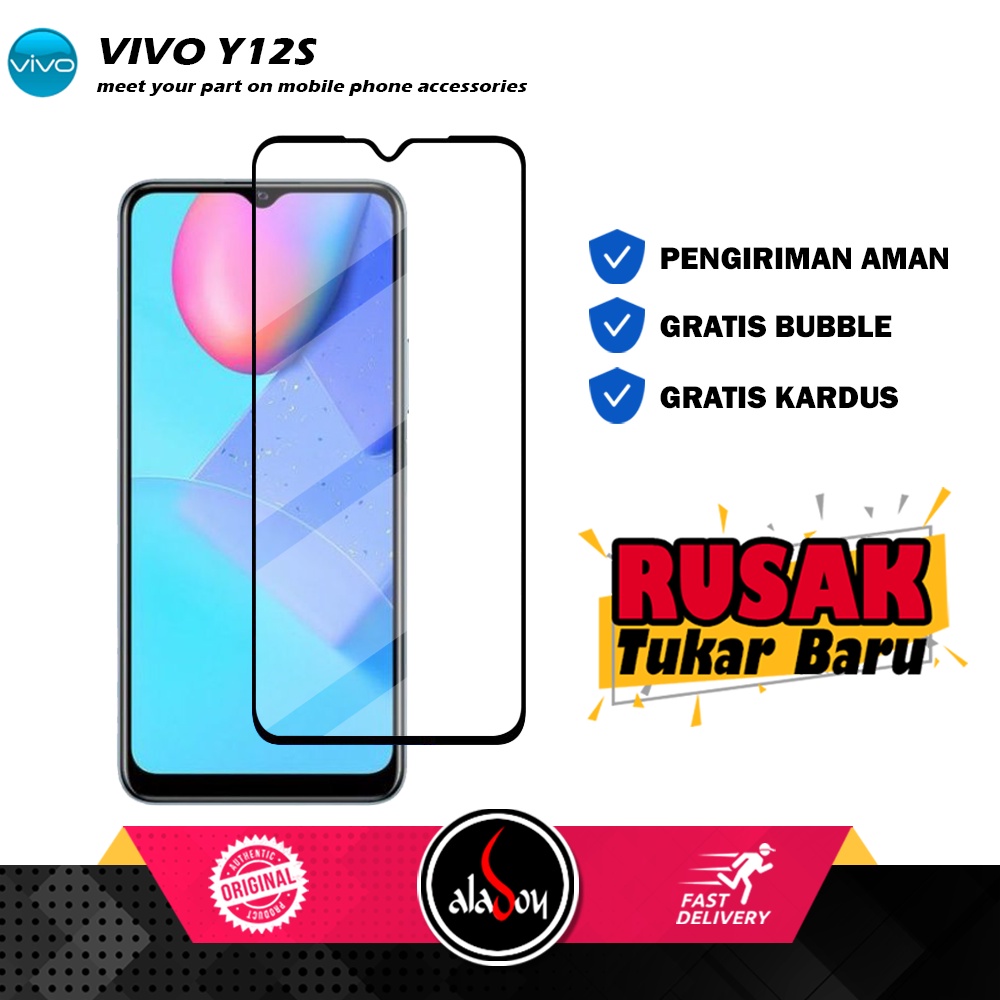 Tempered Glass VIVO Y12S Anti Gores Layar Screen Protector