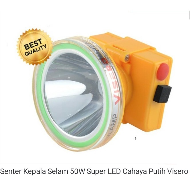 Senter Kepala Selam Body Sedang 50W Cahaya Putih (VHL-4350AWS)