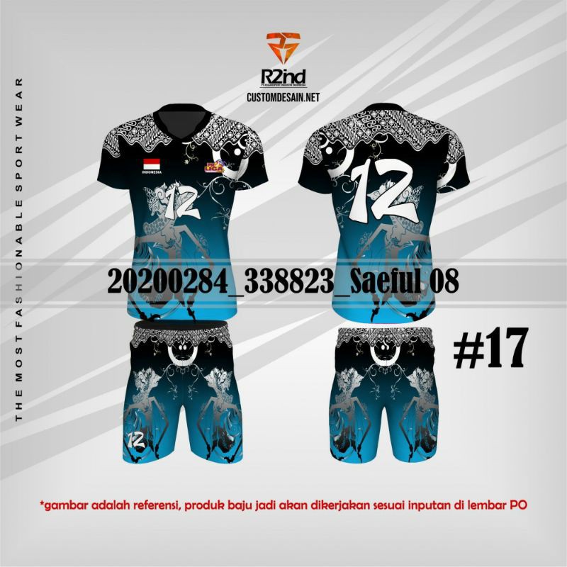 REGARSPORT BAJU JERSEY VOLI PRIA FULL PRINTING KAOS VOLLY BEBAS REQUEST