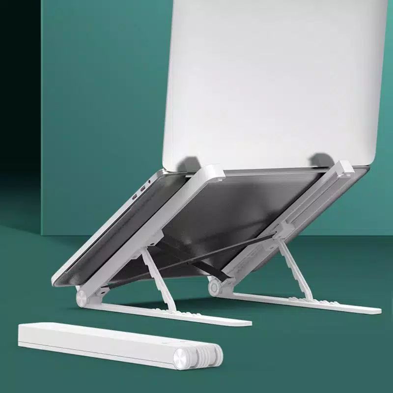 GG - Stand Holder Lipat Portable Adjustable Anti Slip Untuk Laptop/Notebook bahan aluminium