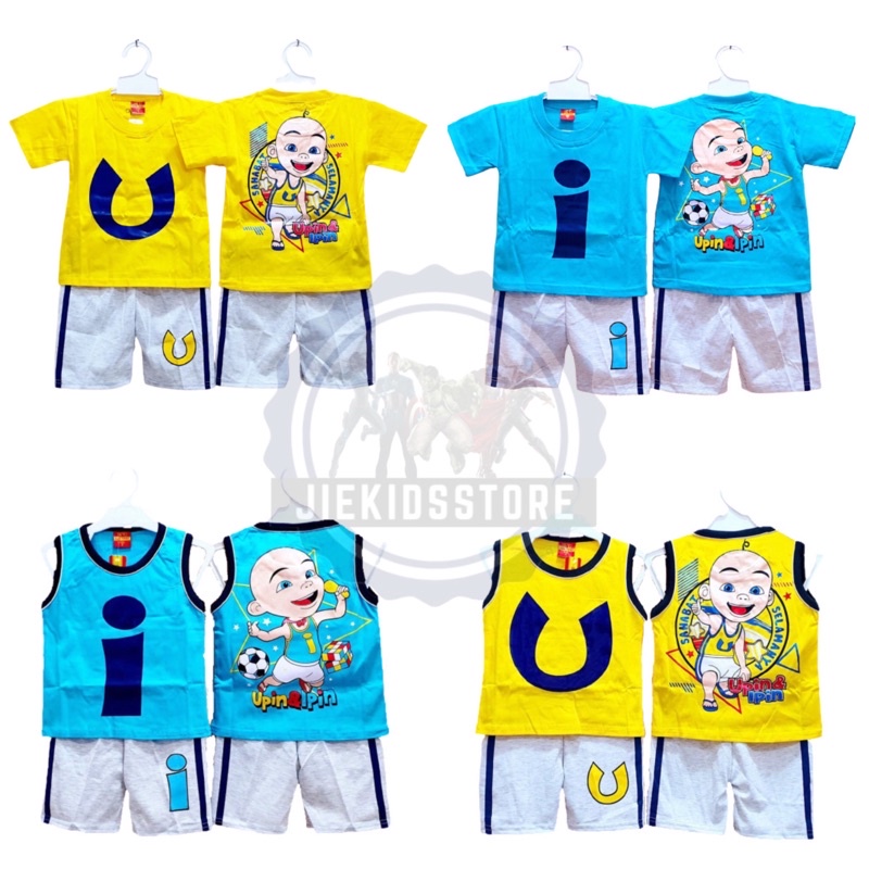 BAJU UPIN IPIN STELAN UPIN IPIN SETELAN PENDEK ANAK LAKI-LAKI