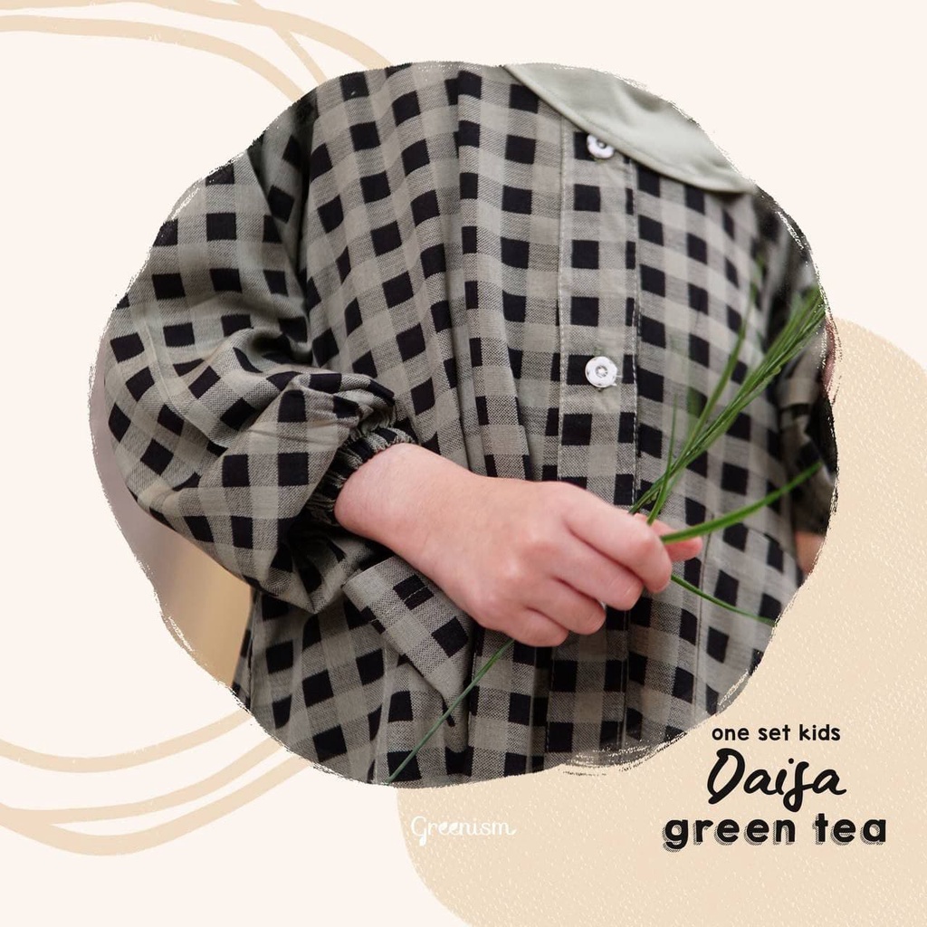 Greenism Dasia Baju Setelan Anak Perempuan Rayon Quality premium - One set Anak