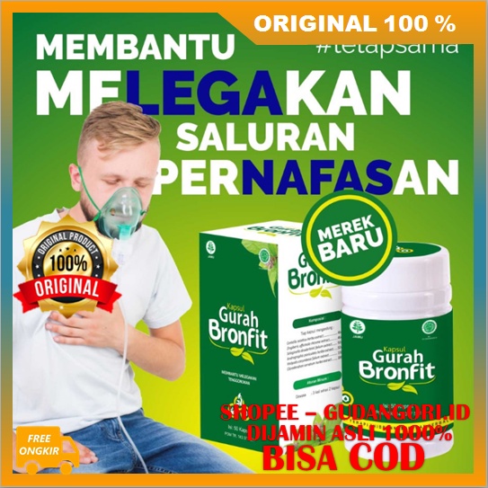 Gurah Bronfit 30 Kapsul Obat Herbal Saluran Pernafasan BPOM ORIGINAL