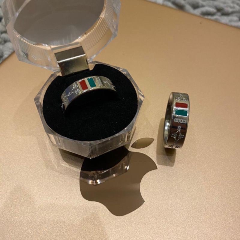 Cincin Titanium Branded GUCCI/LV RING (WITH BOX)