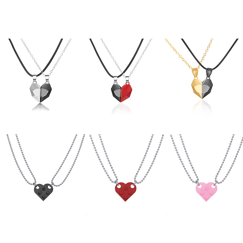 Kalung Rantai Magnetik Bentuk Hati Untuk Pasangan