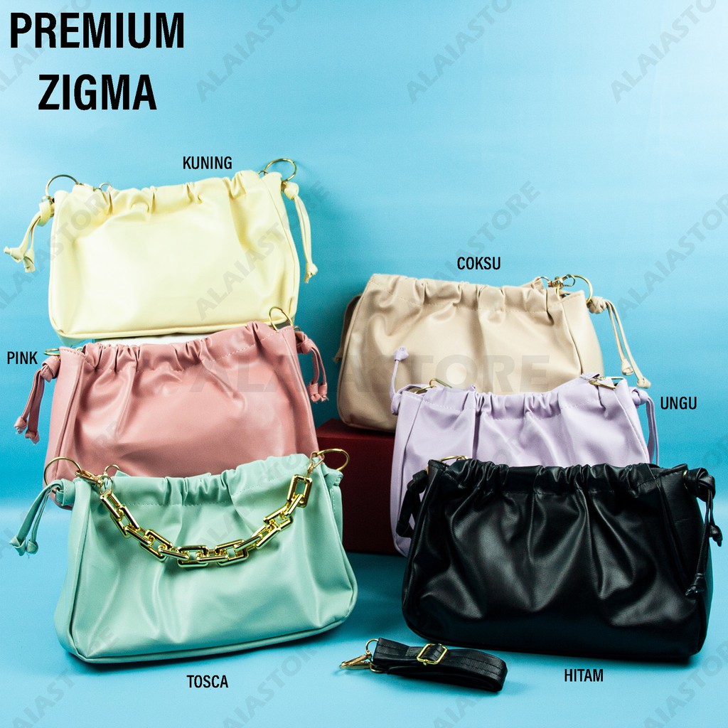 Tas impor premium Zigma - rantai emas