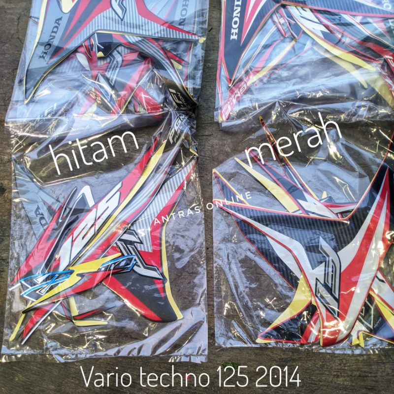 Stiker Striping Vario 125 Techno 2014 -  Lis Polet Motor Standar