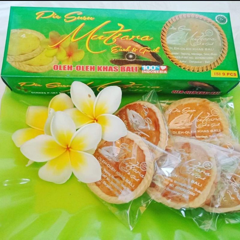 

pie susu mutiara oleh oleh khas Bali isi 9