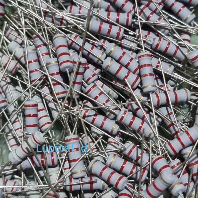 HARGA 10 PCS RESISTOR 1W 1WATT 1 WATT 2K2 3K3 4K7 OHM