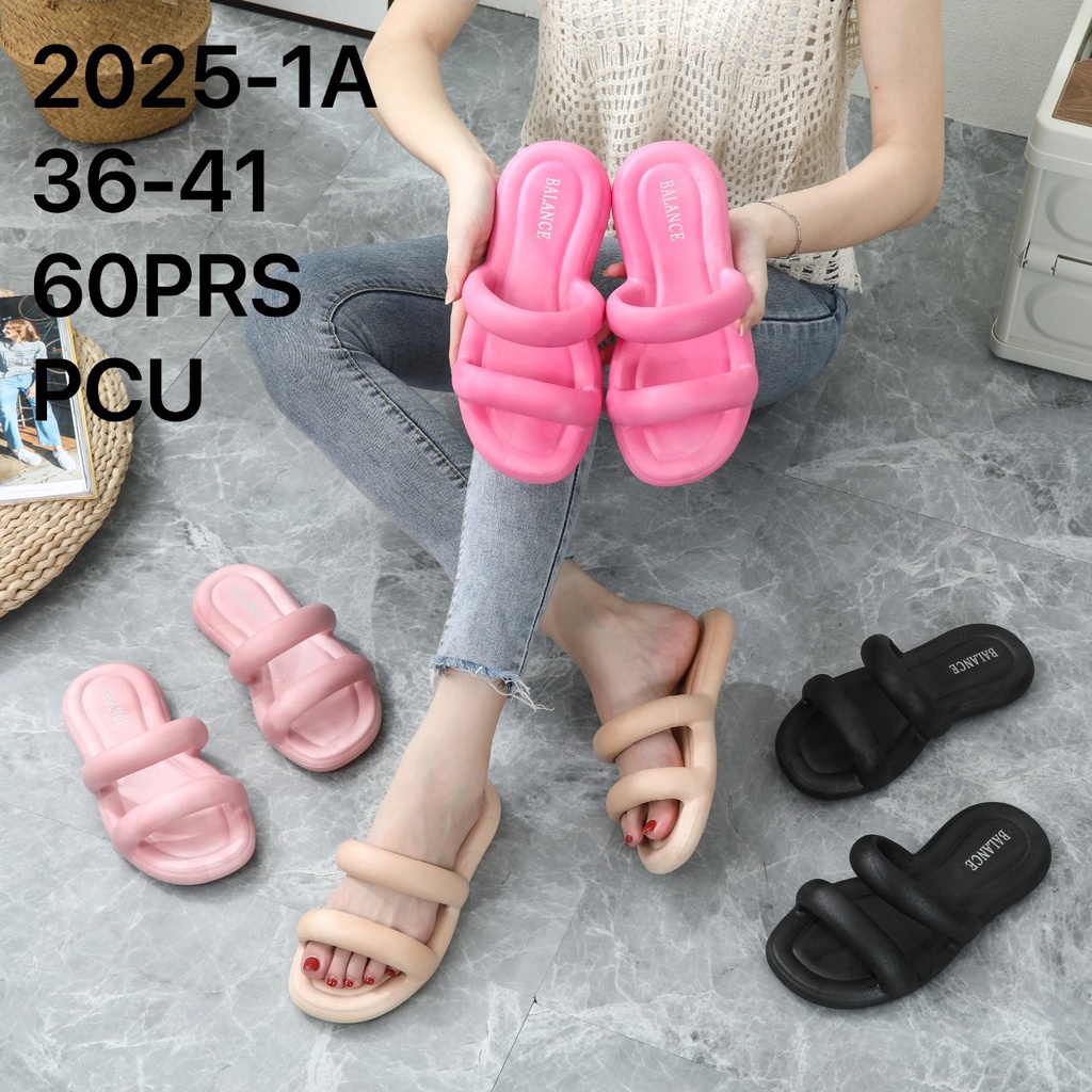 balance 2025/sandal karet jelly flatform strab dua sendal slop perempuan korean