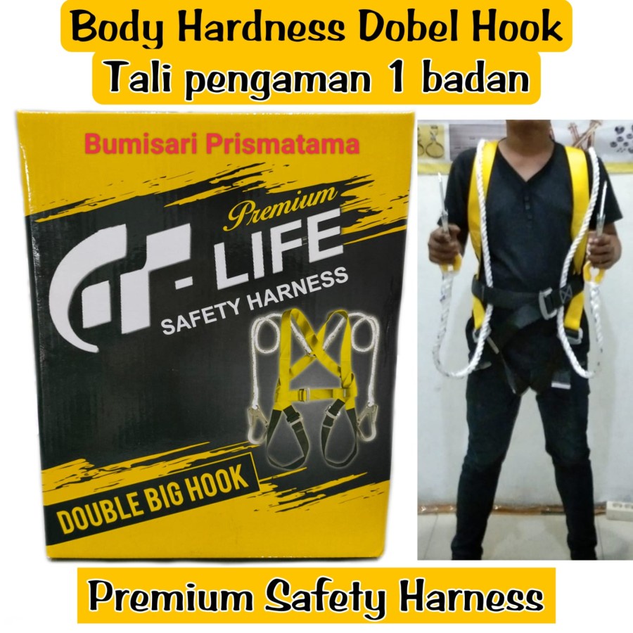 Safety belt Full Body Double Big Hook/ Body Harness murah