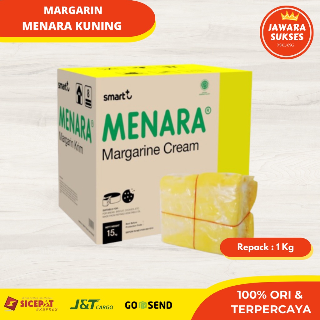 

Margarin Menara Kuning 1 Kg | Mentega Repak Halal