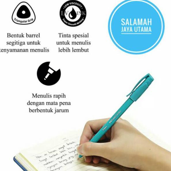 

R3stok lagi Pulpen Tripen 12+2 FREE Faber Castell Black Ink - Kemasan Baru |Y7D|009 ,.