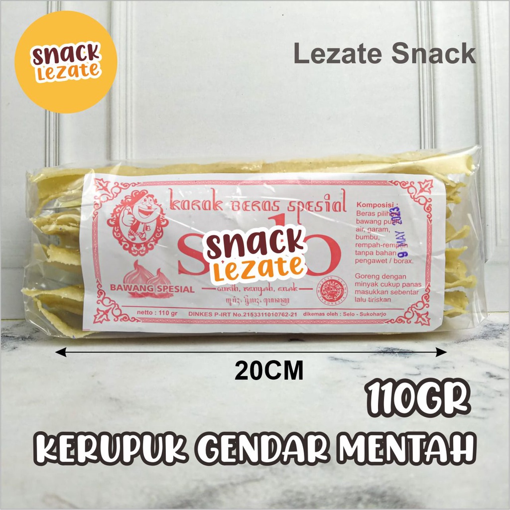 

Kerupuk Gendar Mentah Asli Khas Solo Rasa Bawang Murah / Kerupuk Puli Mentah / Karak Solo Asli Kerupuk Beras Lezate