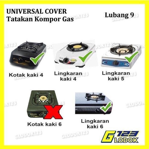 Alas Tatakan Cover Dudukan Kompor Gas Portable Pelindung Anti Angin