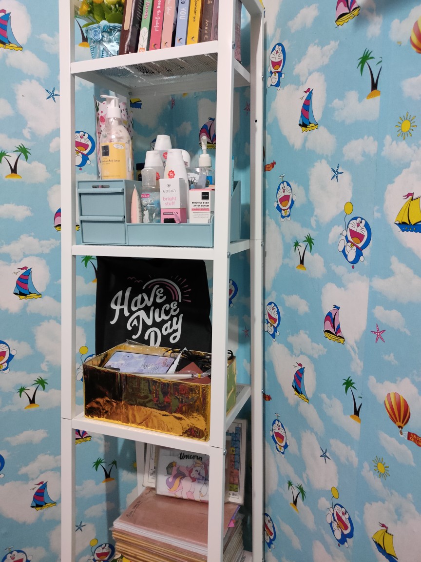 1. Lerb Rak Besi  35 X 35 X 148, Rak Murah Keren,rak Serbaguna,rak Buku,rak Dekorasi