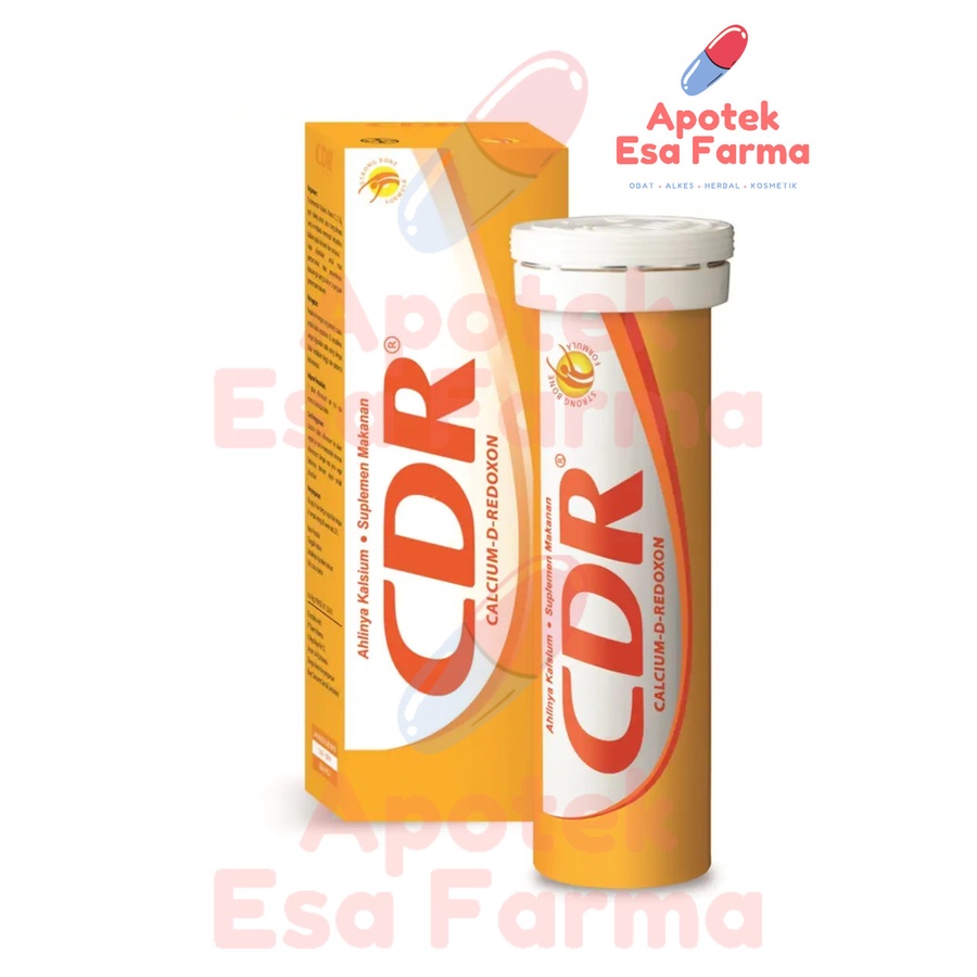 CDR Tablet Effervescent 10tab/15tab Vitamin C Kalsium