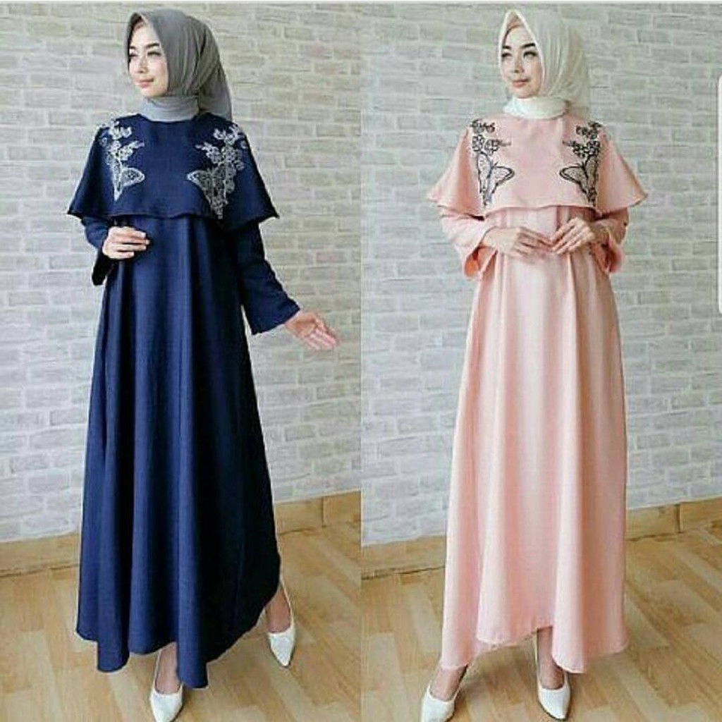 Dress Wanita Lengan Panjang Model Vintage Elegan Slim 