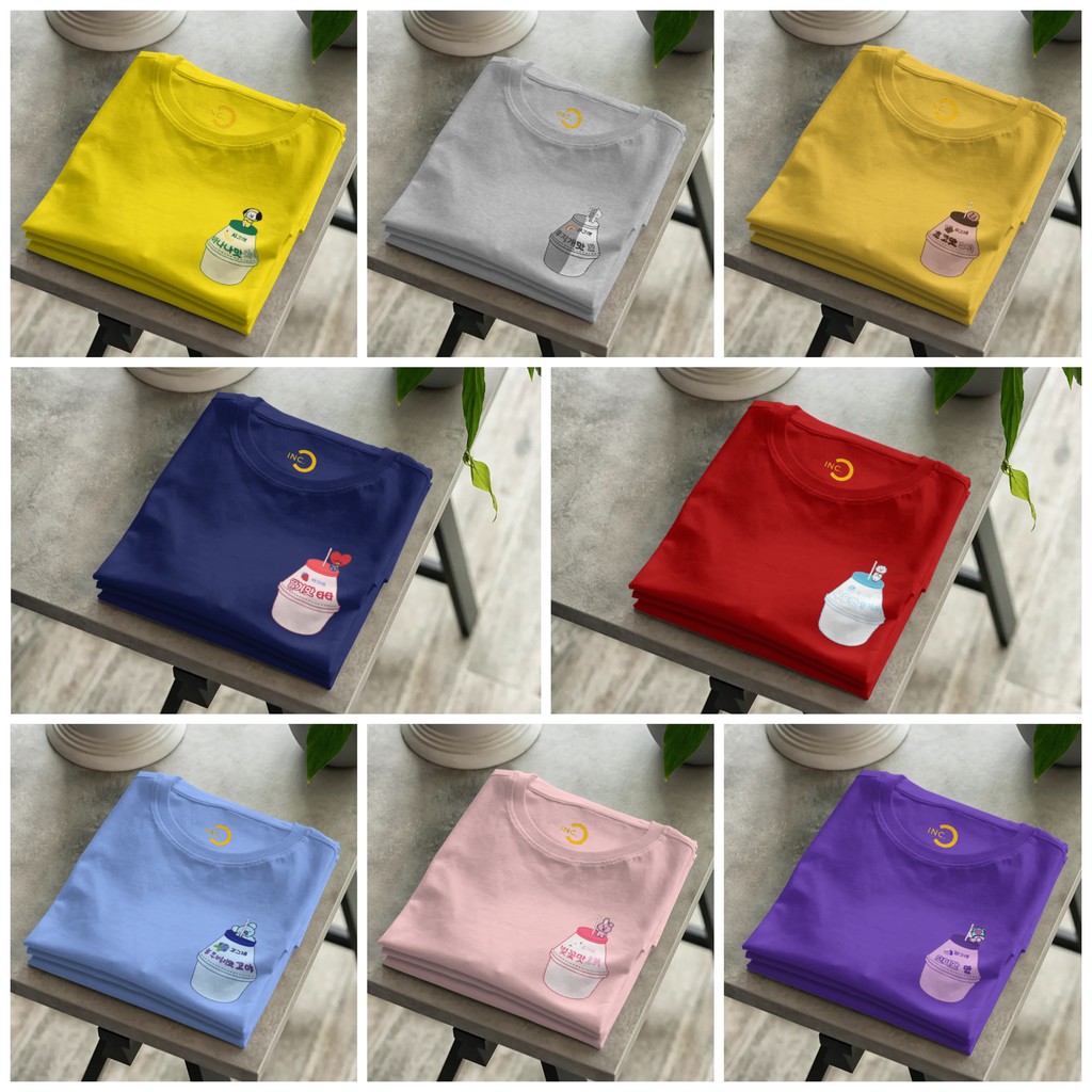 [SALE] Kaos BT21 Milk Anak dan Dewasa Cotton Combed 24s Premium Unisex All Characters