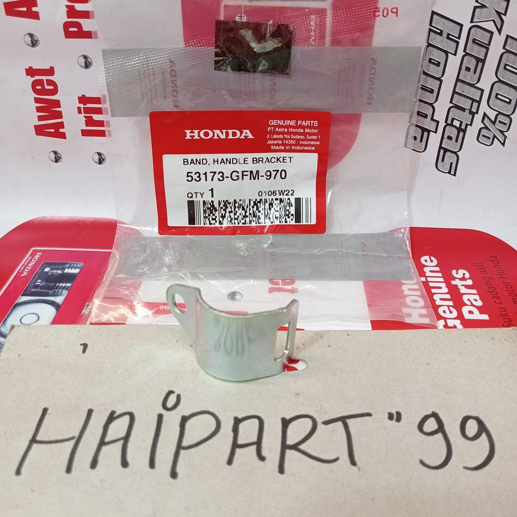 Besi plat handle rem kiri klem bracket kleman rumah handle rem ban handle bracket beat fi beat esp s