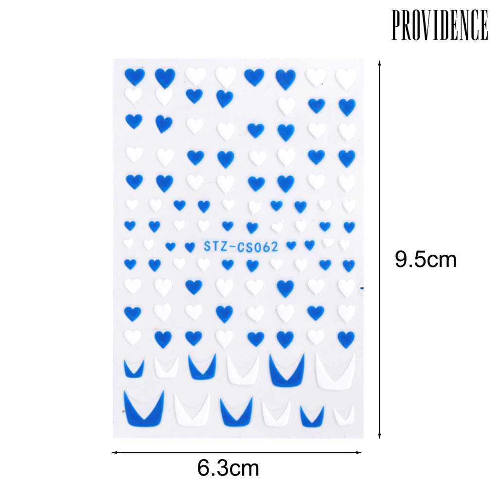 Providence Nail Sticker French Style DIY Colorful Line Decal Powder 3D Transfer Slider for Manicure