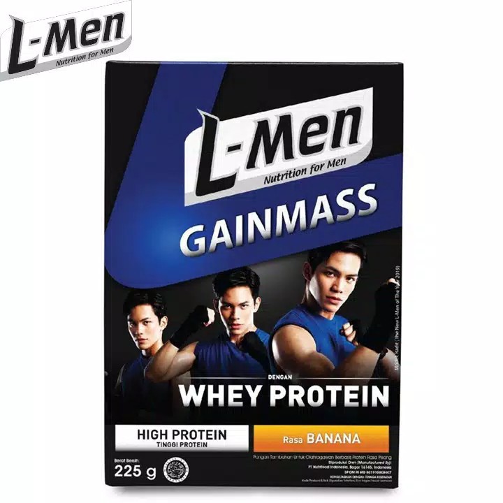 L-men Gainmass Banana 225gr - Lmen susu bubuk - susu penambah massa otot