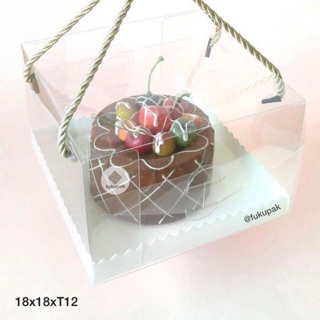 

[PRODUK JS0UY] Box Mika Tali 20pcs| Clear Transparent Cake Box| Kotak Hantaran Hamper Tumpeng Chiffon Pudding Lapis T8A