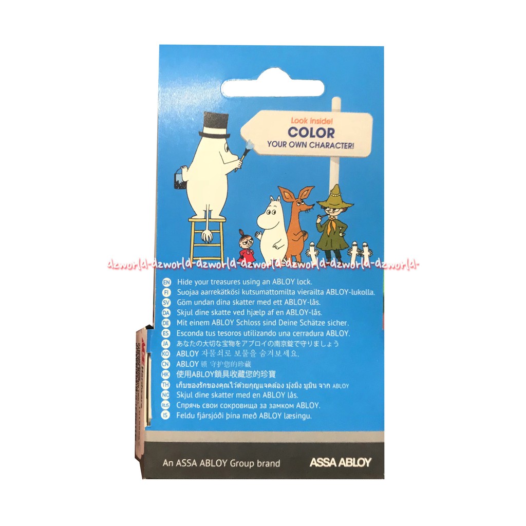 Gembok Abloy Moomin Padlock Abloy Classic Gembok Yellow Blue Padlock Gambar Motif Gambar Pad Lock