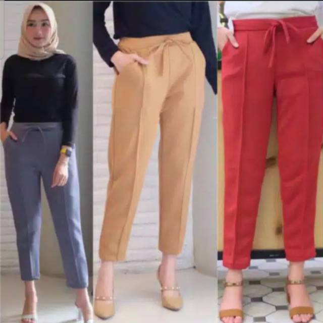 Celana Dotty Pants Bahan Crepe BB 45kg-85kg
