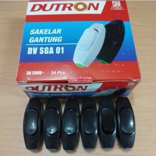 SAKLAR GANTUNG DUTRON DV SGA 01 PUTIH/SAKELAR GANTUNG/CETEKAN LAMPU ON OFF/ALAT NYALAKAN LAMPU