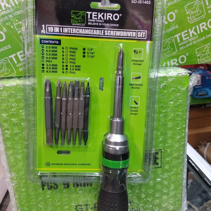 OBENG SET 19 IN 1 TEKIRO - 19 IN 1 INTERCHANGEABLE SCREWDRIVER SET