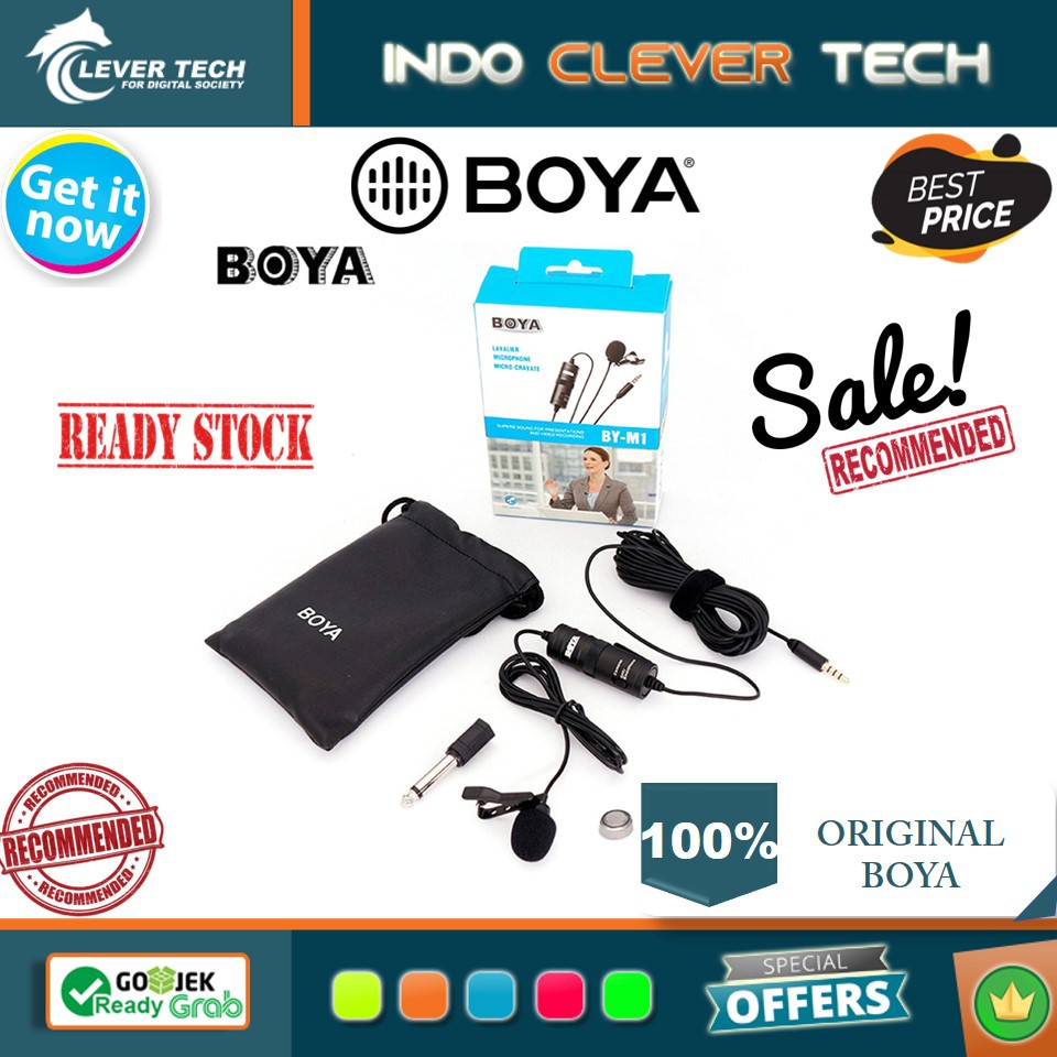 Boya Microphone BY-M1 3.5 m Lavalier Microphone / Boya BY-M1