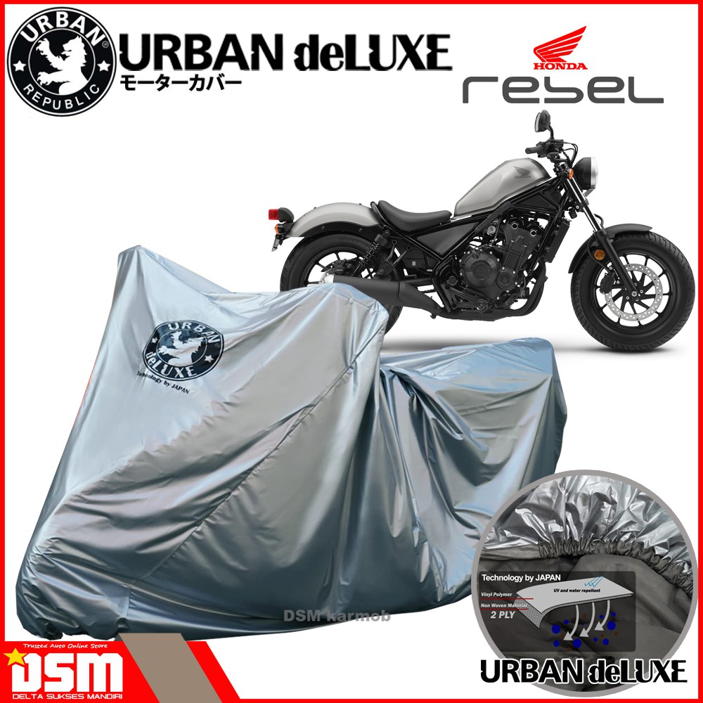 Urban Deluxe / Cover Motor 2 Lapis Honda Rebel 100% Waterproof Dan Anti Gores / DSM