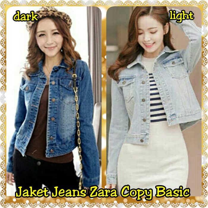 Jaket Jeans Zara Copy Basic