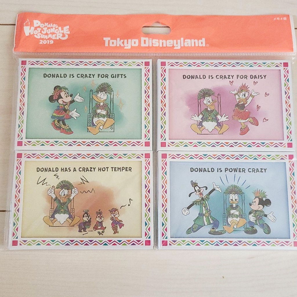 

Tokyo Disneyland Donald's Hot Jungle Summer 2019 Memo Set
