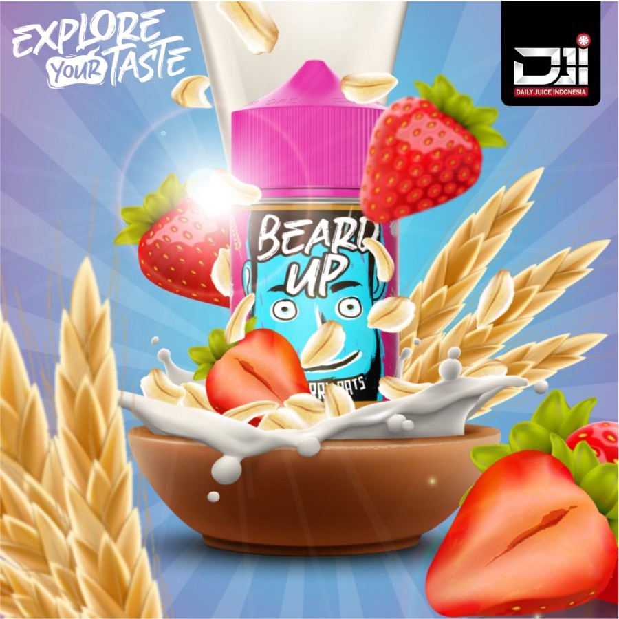 DJI Beard Up Strawberry Oats 60ML by Daily Juice Indonesia