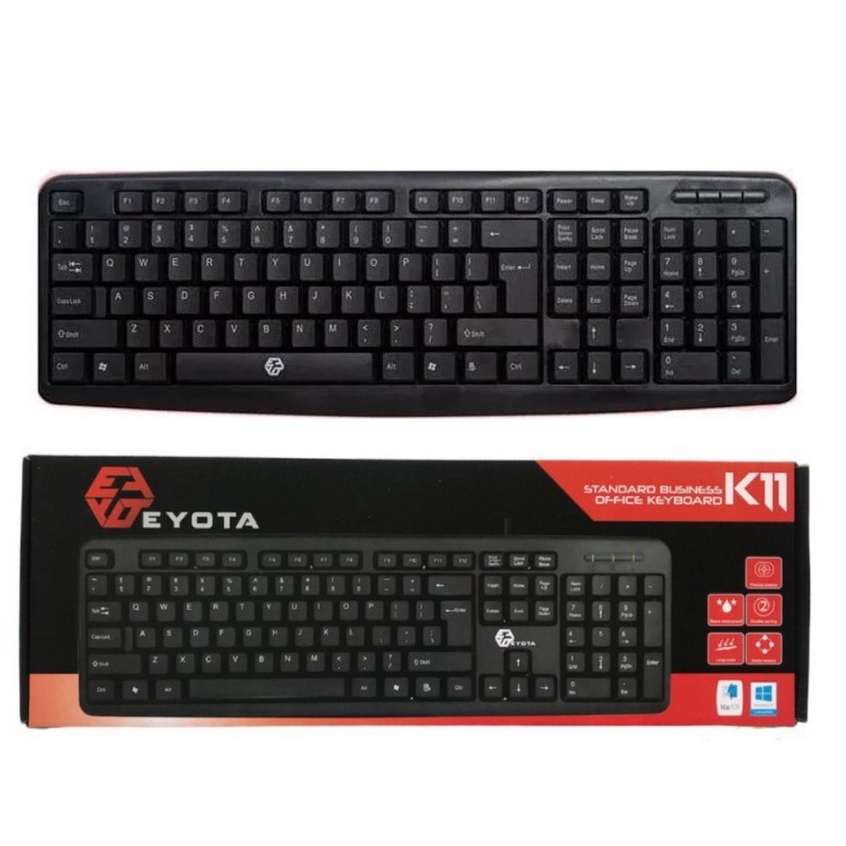 Trend-Keyboard Eyota K11 / Mtech Stk-01 Murah - Hitam