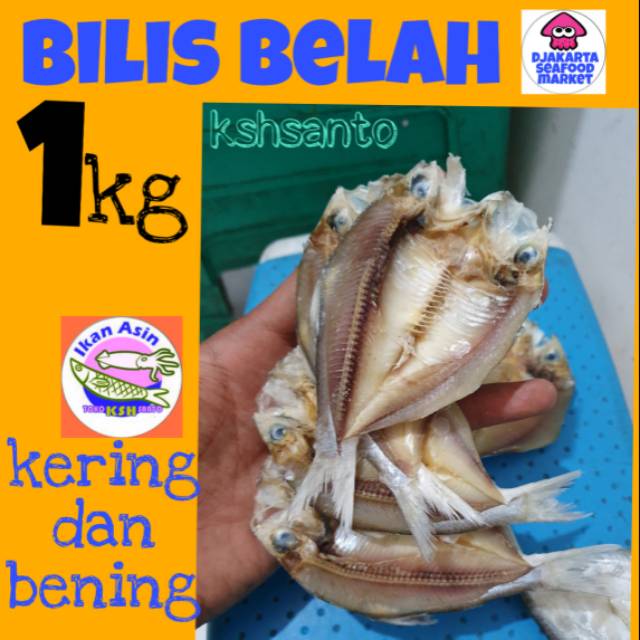 Ikan asin Bilis belah1kg Shopee Indonesia