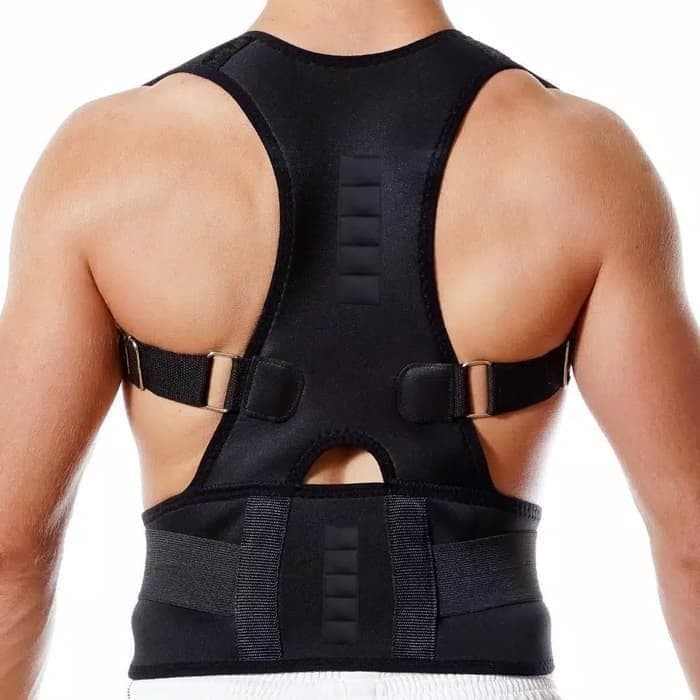 BACK SUPPORT KORSET PENYANGGA PUNGGUNG POWER MAGNETIC POSTUR CORRECTOR Grosir