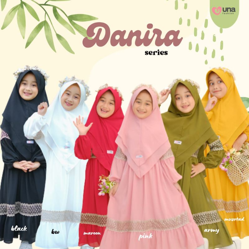 GAMIS DANIRA SERIES - GAMIS ANAK DANIRA - Gamis anak terbaru - Gamis anak una - Gamis anak 2022