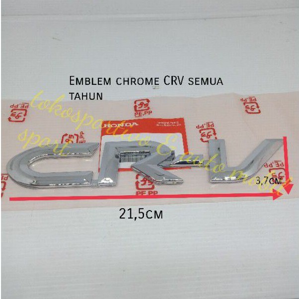 EmbLem stiker Lambang tulisan Huruf logo Honda CRV crv Krome 2004-2007 Honda CR-V