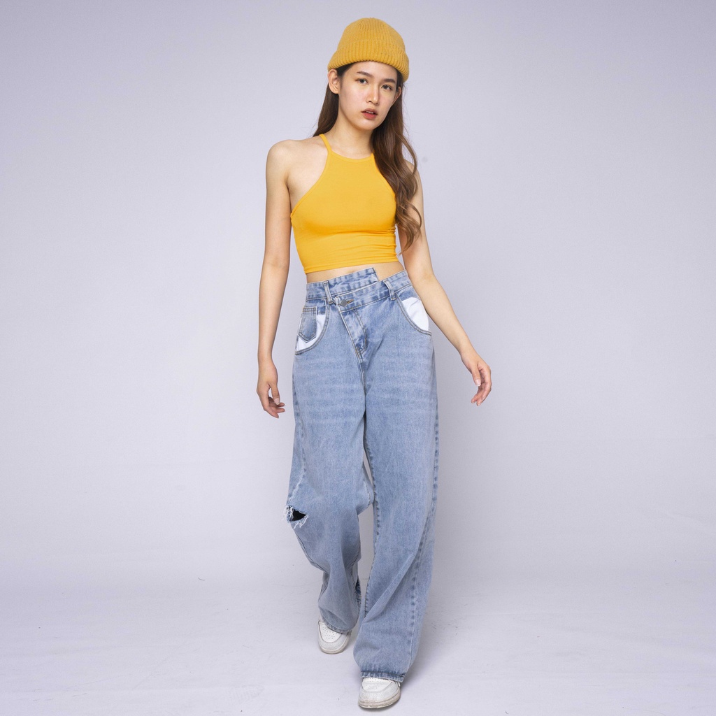 VIERLIN - Jeans 7019 - BAGGY JEANS WANITA HIGH WAIST