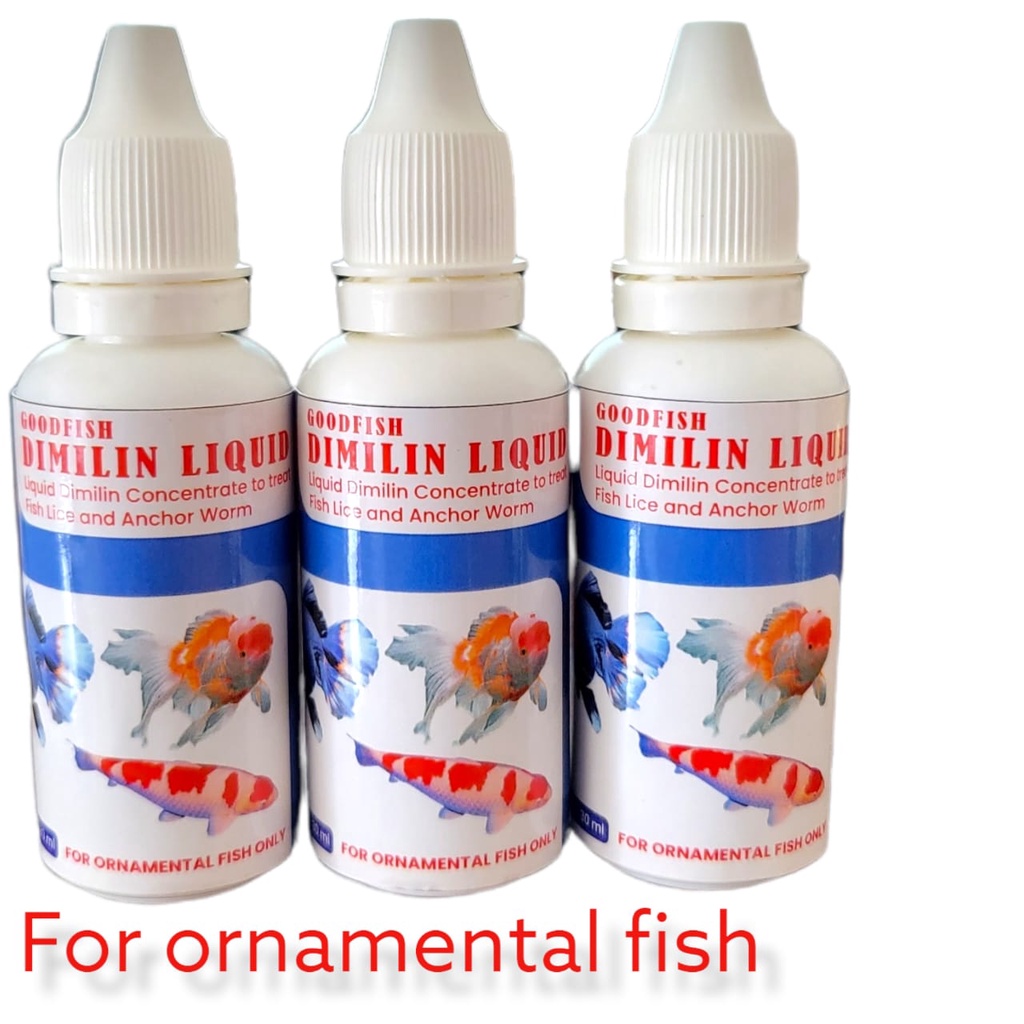 DIMILIN LIQUID 30 ML DIMILIN CAIR OBAT KUTU PARASIT IKAN HIAS KOI KOKI